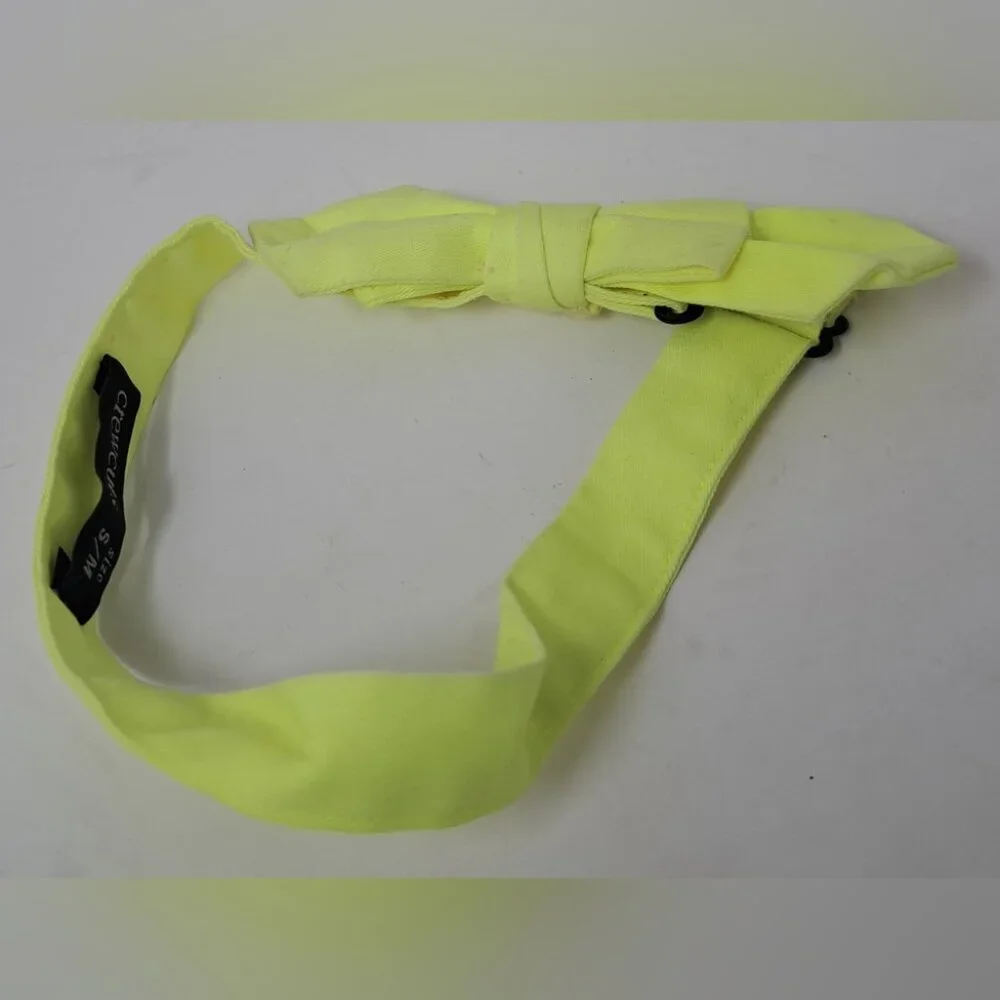 J. Crew Crewcuts Kids Boys Tie Bow Tie Accessories Bright Yellow Adjustable